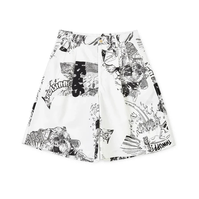 Comme Des Garçons SHIRT x Christian Marclay Cotton Shorts - Print A
