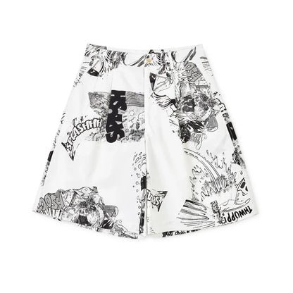 Comme Des Garçons SHIRT x Christian Marclay Cotton Shorts - Print A