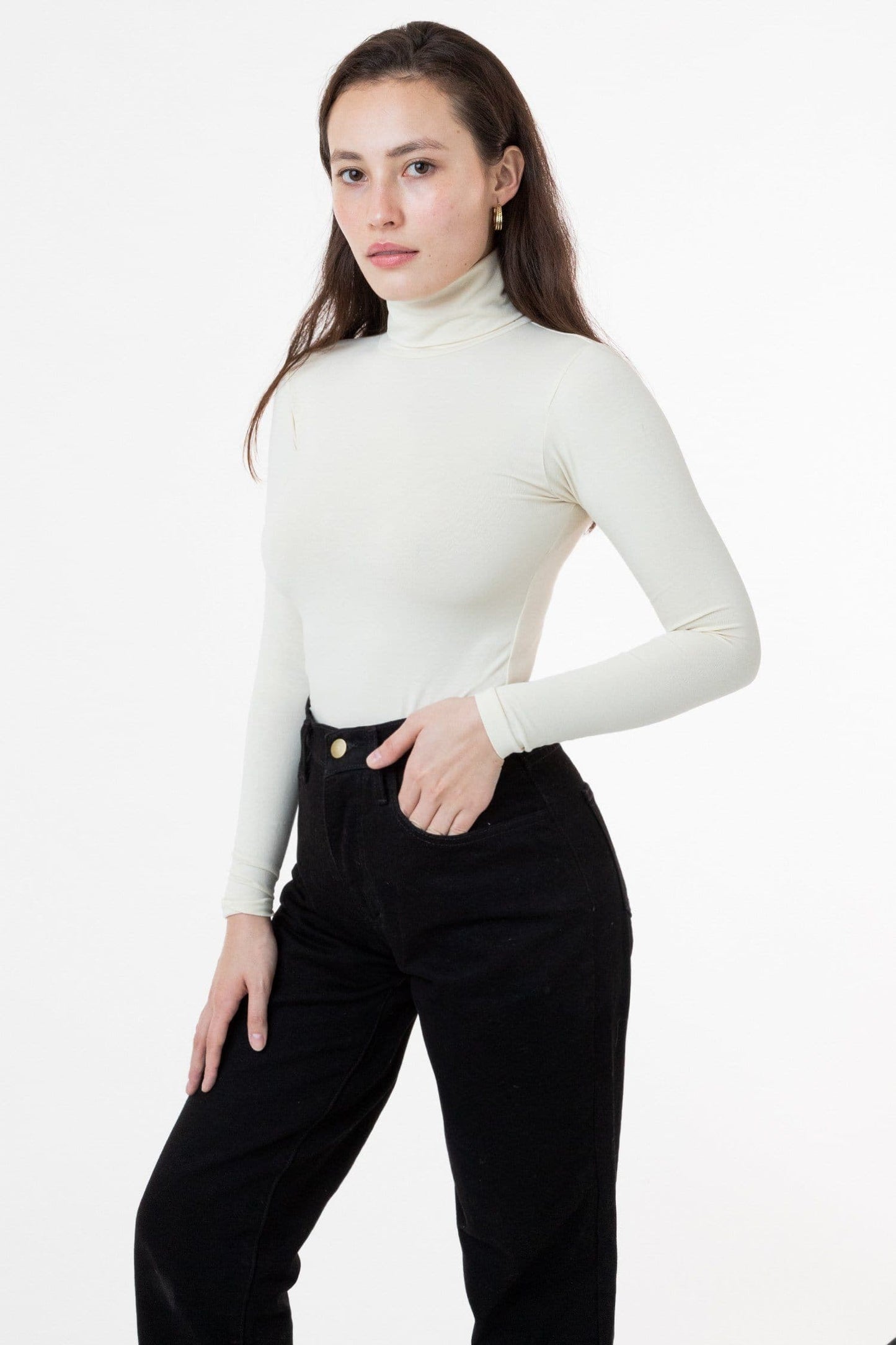 8306GD - Cotton Spandex Garment Dye Turtleneck