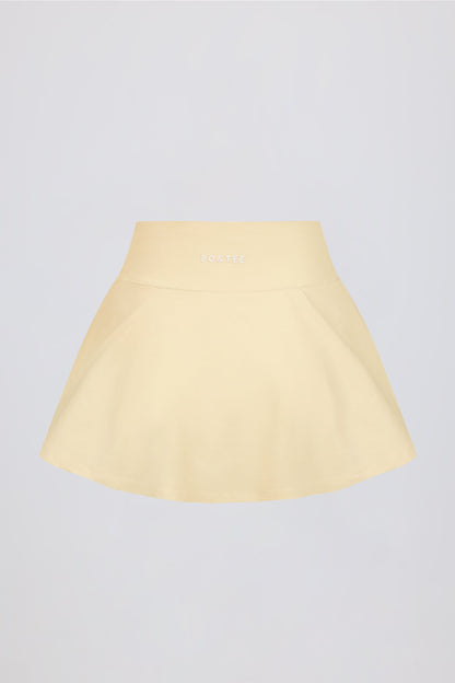 Soft Active Mini Skort in Lemon Marl