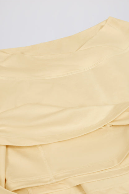 Soft Active Mini Skort in Lemon Marl