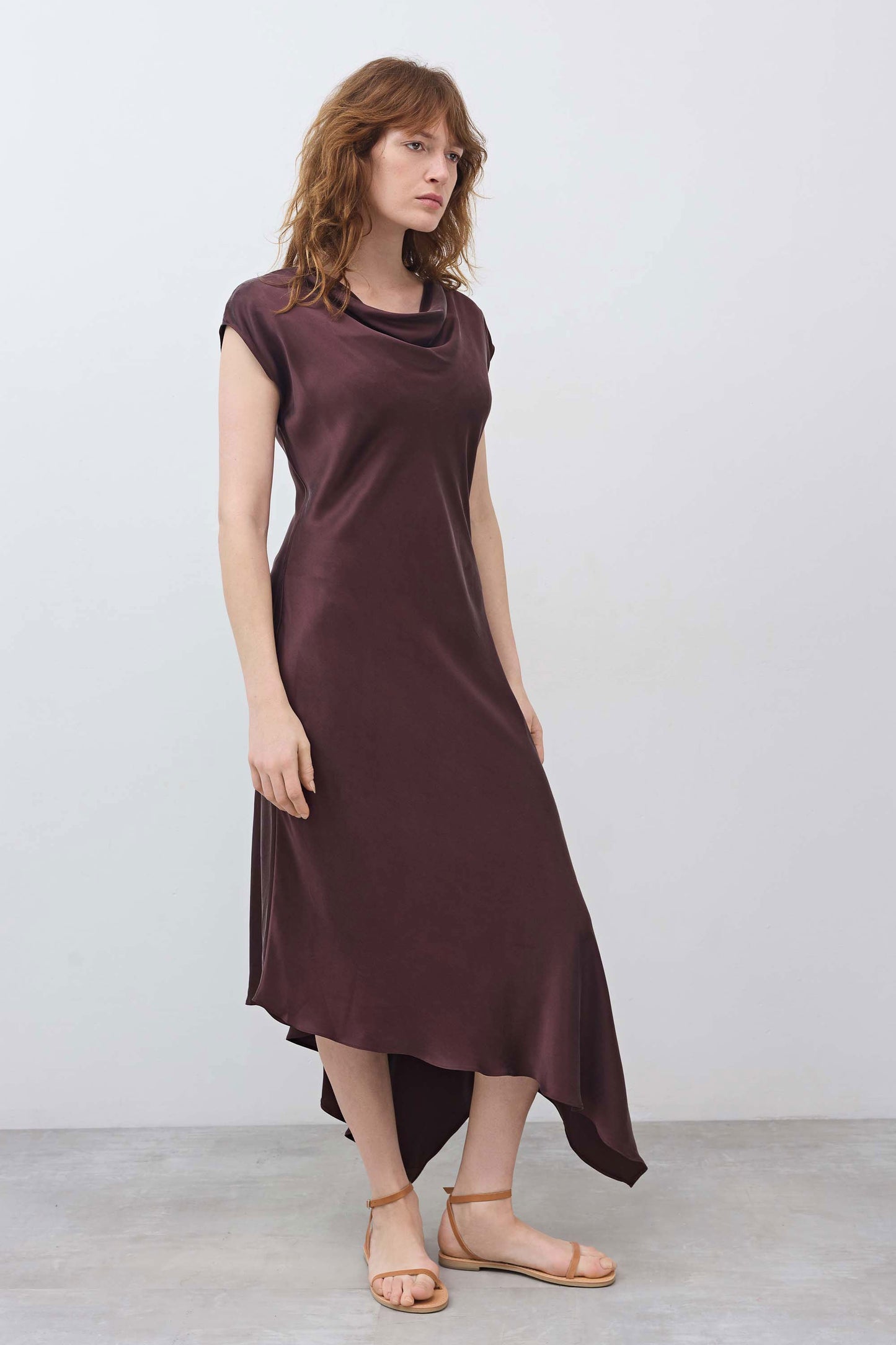 Cut on Bias Silk Dress