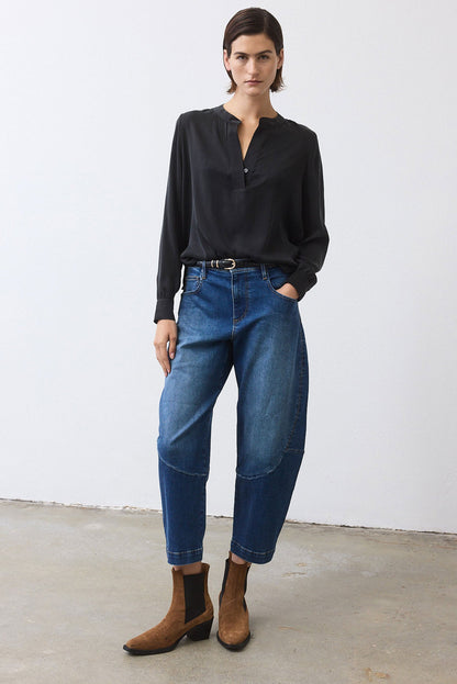 The Denim Wide-ish Pants