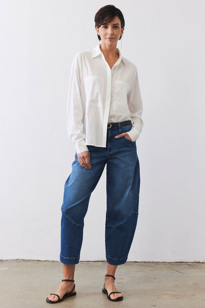 The Denim Wide-ish Pants