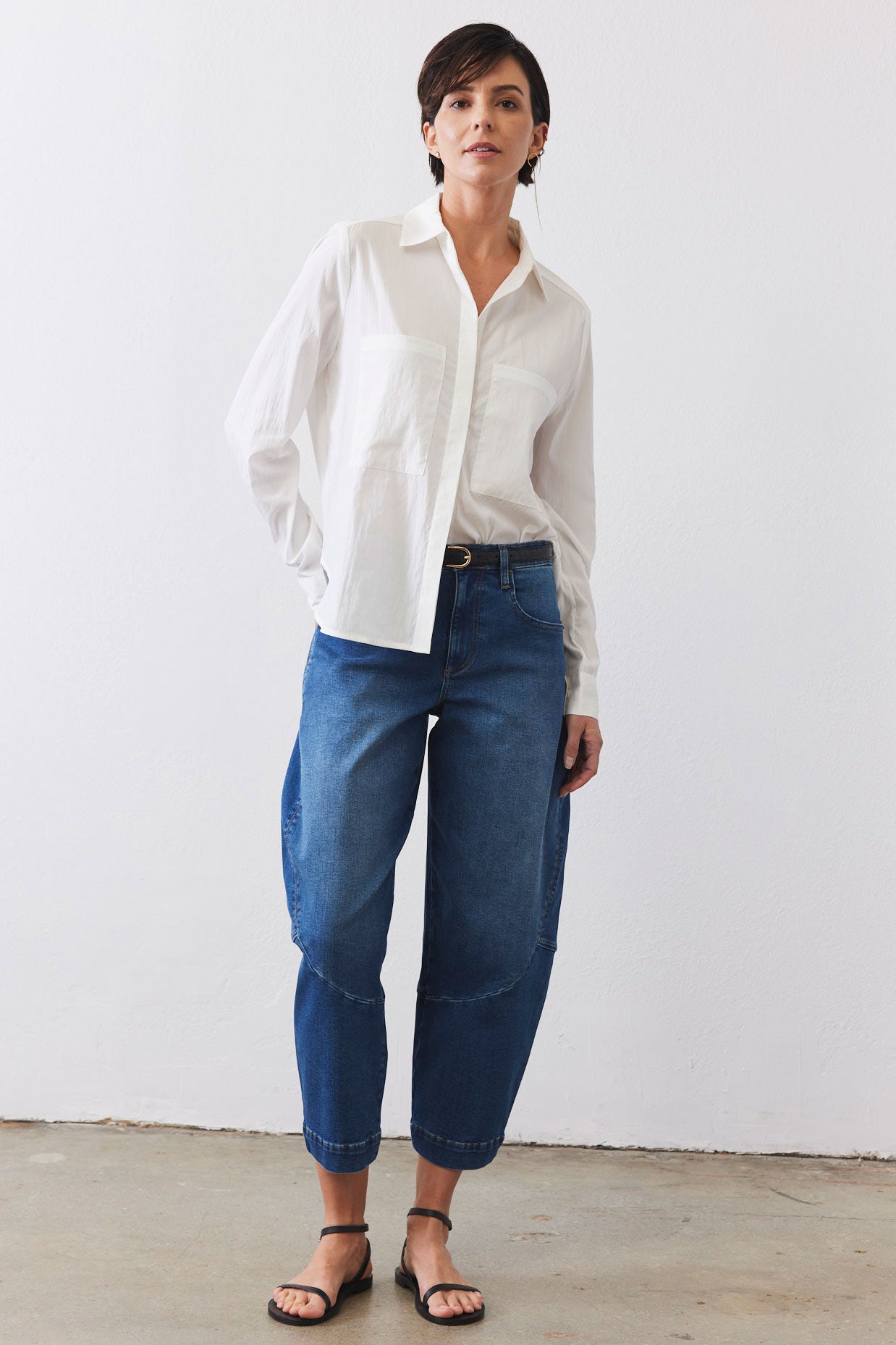 The Denim Wide-ish Pants