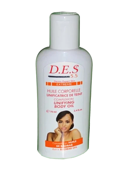 D.E.S 5.5 Complexion Unifying Body Oil Rich in Baobab Oil 70ml D.E.S 5.5.