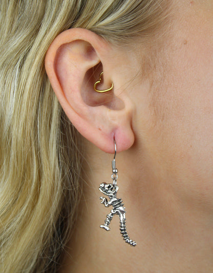 T-Rex Dinosaur Skeleton Earrings