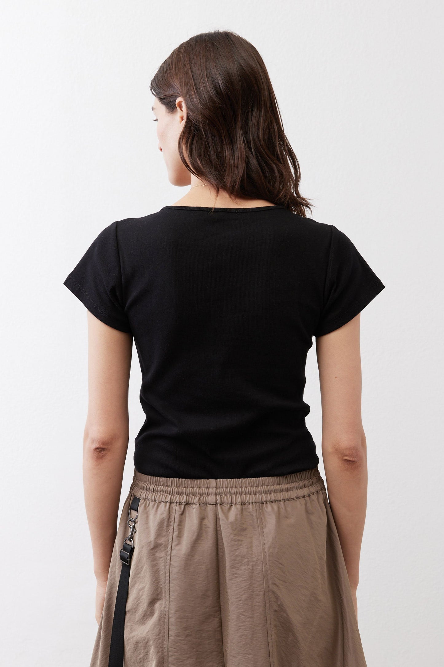 Dipped Square Neck Top