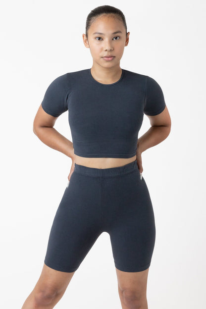 83078GD - Garment Dye Short Sleeve Crop Top