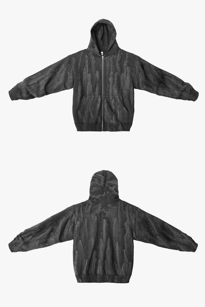 HF10 - Heavy Fleece Zip-Up Hoodie (Garment Dye)