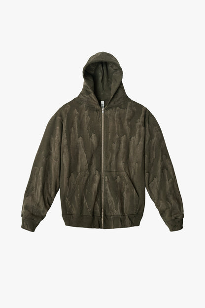 HF10 - Heavy Fleece Zip-Up Hoodie (Garment Dye)