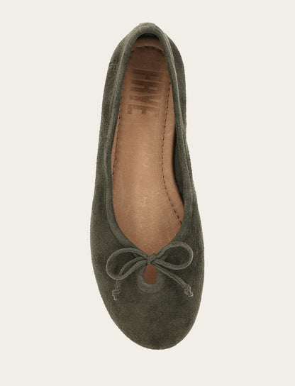 Emma Ballet - Dark Olive - Top Down