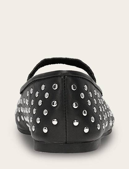 Emma Studded Mary Jane - Black - Back