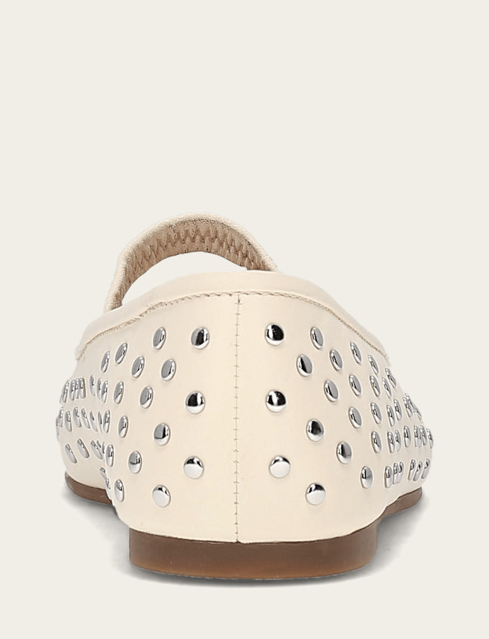 Emma Studded Mary Jane - Ecru - Back