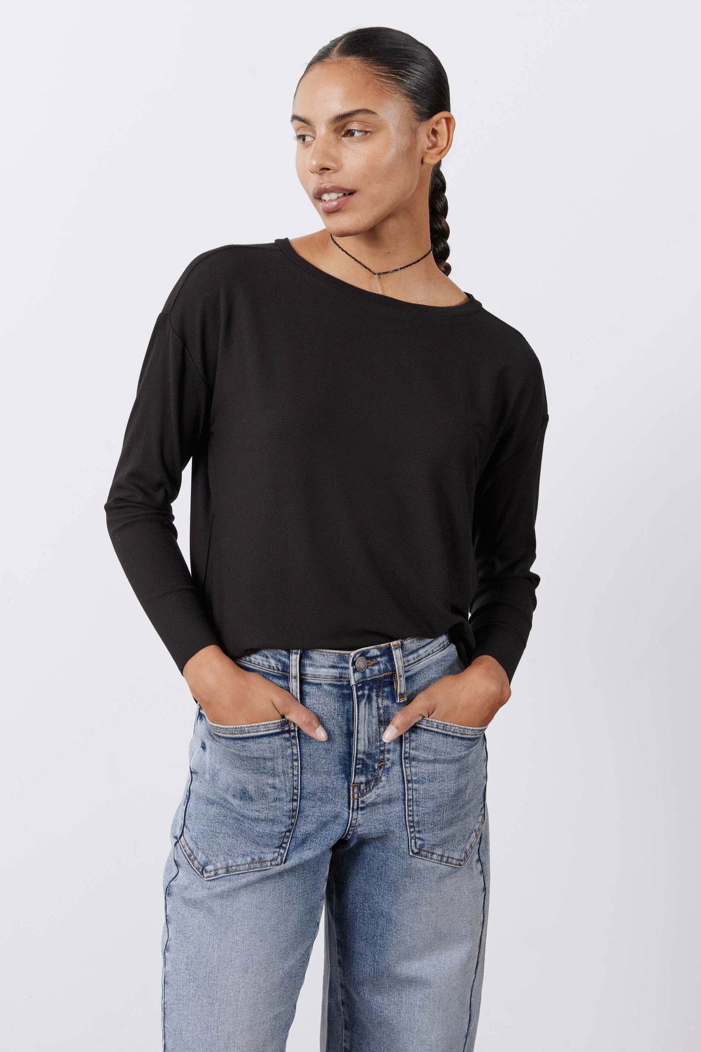 Essential Top With Buttons In The Back