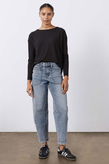 Essential Top With Buttons In The Back