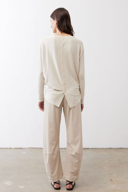 Essential Top With Buttons In The Back