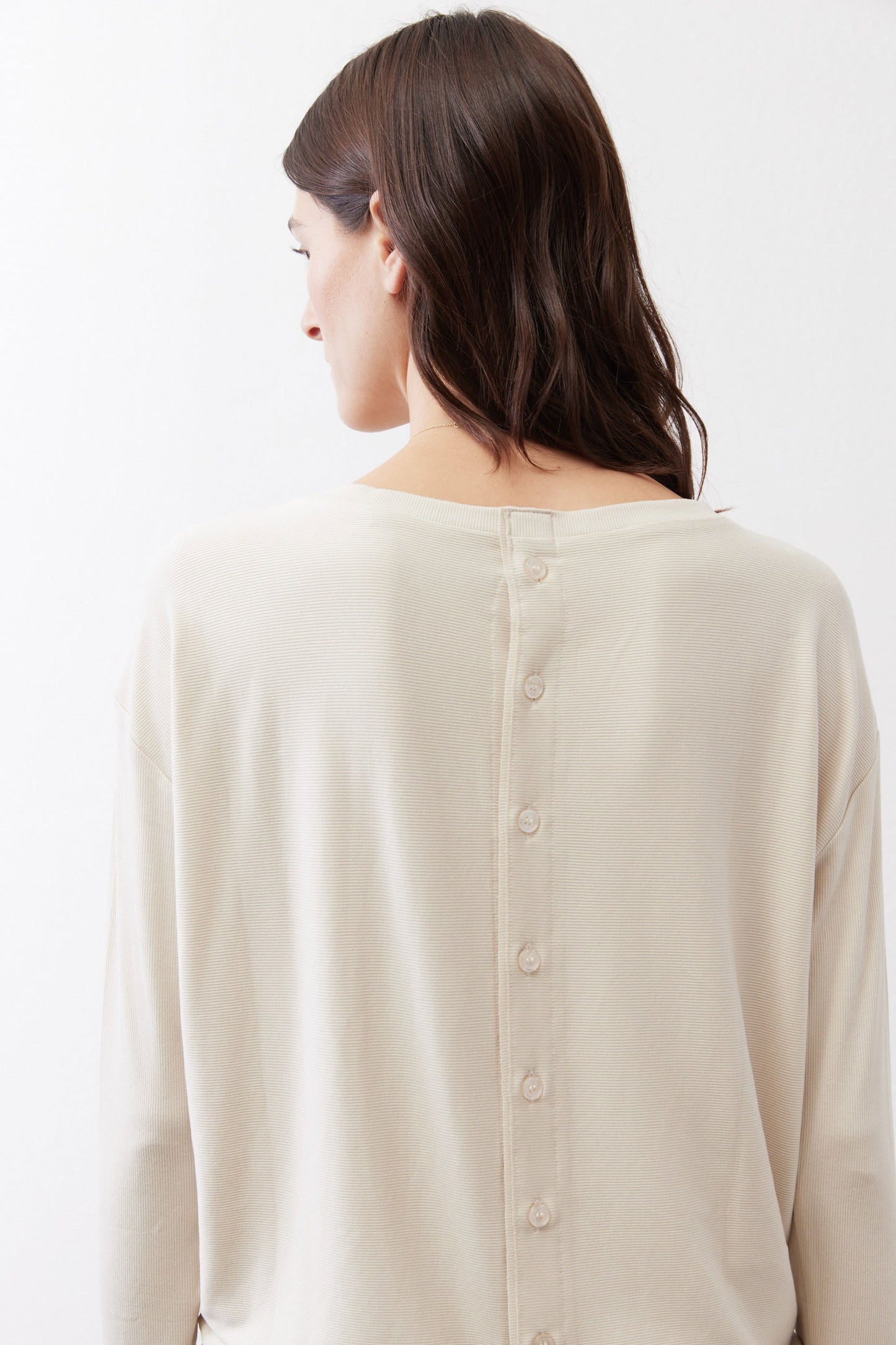Essential Top With Buttons In The Back