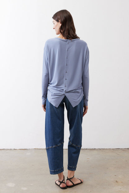 Essential Top With Buttons In The Back