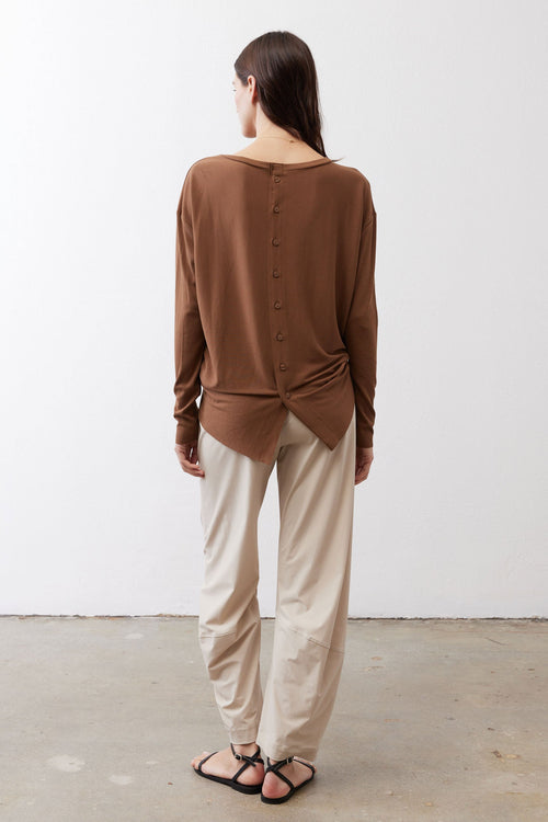 Essential Top With Buttons In The Back