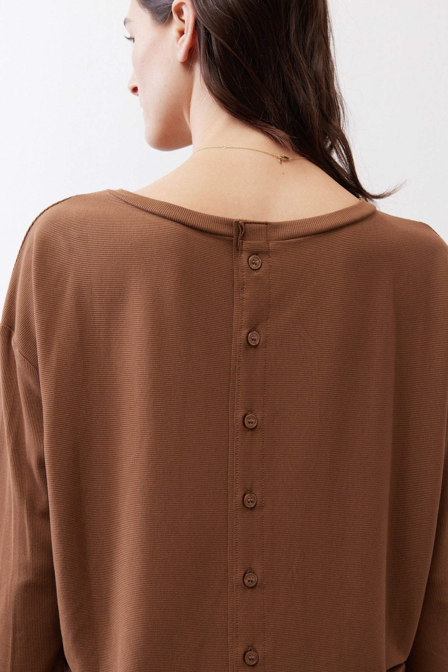 Essential Top With Buttons In The Back