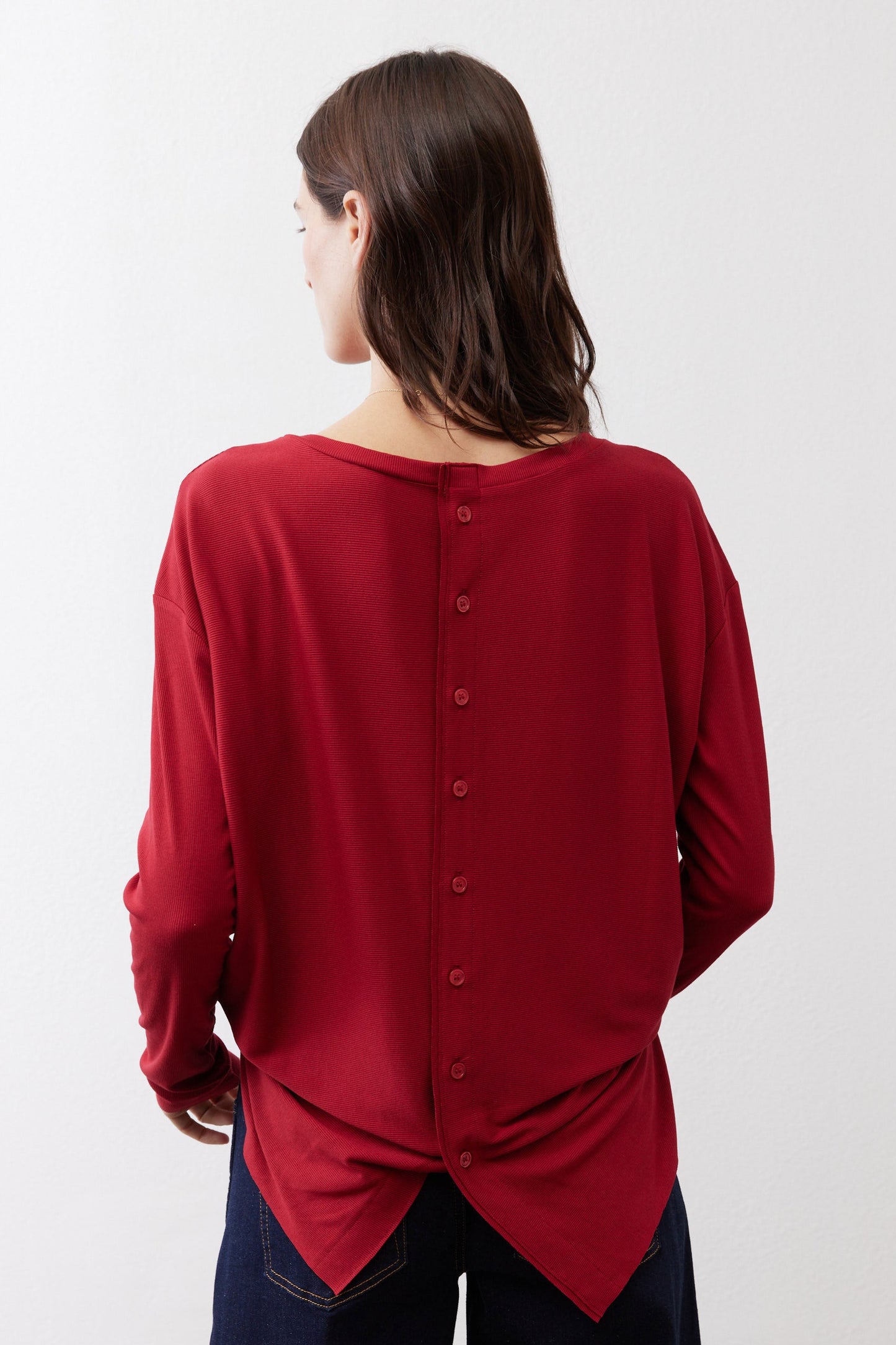 Essential Top With Buttons In The Back