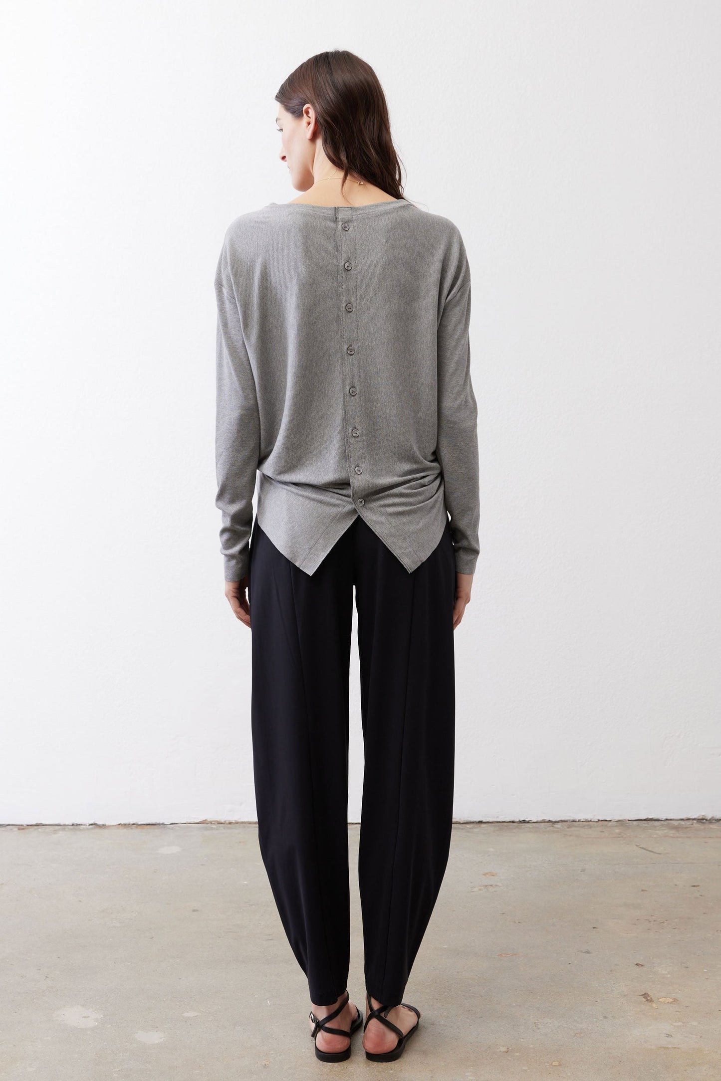 Essential Top With Buttons In The Back