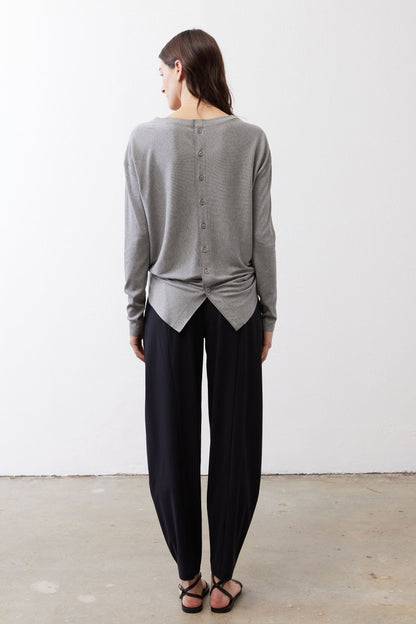 Essential Top With Buttons In The Back