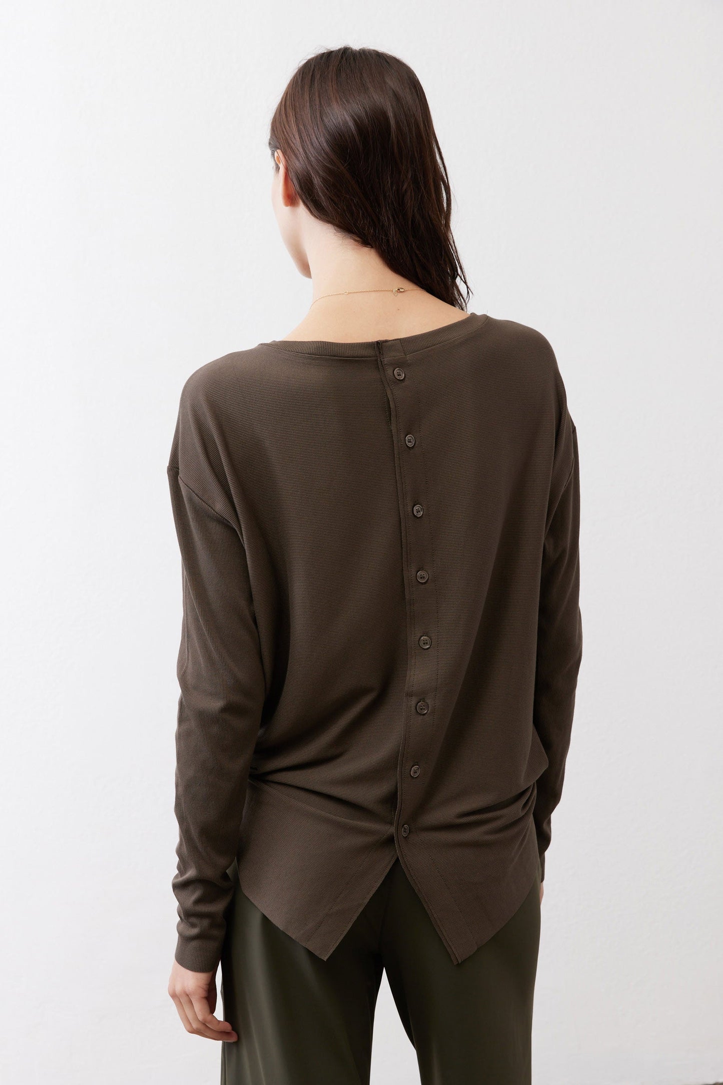 Essential Top With Buttons In The Back
