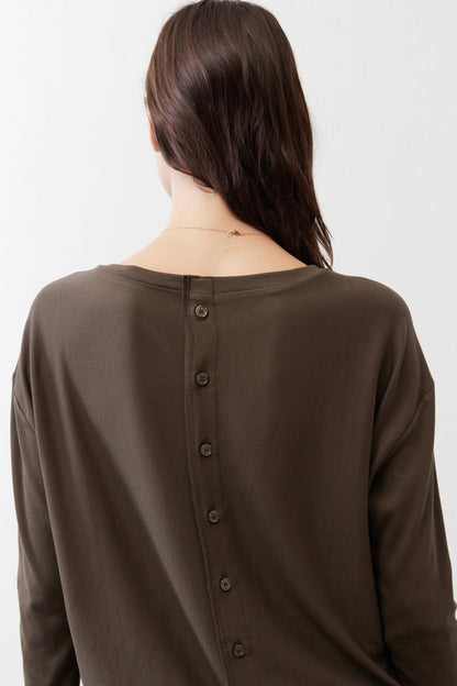 Essential Top With Buttons In The Back