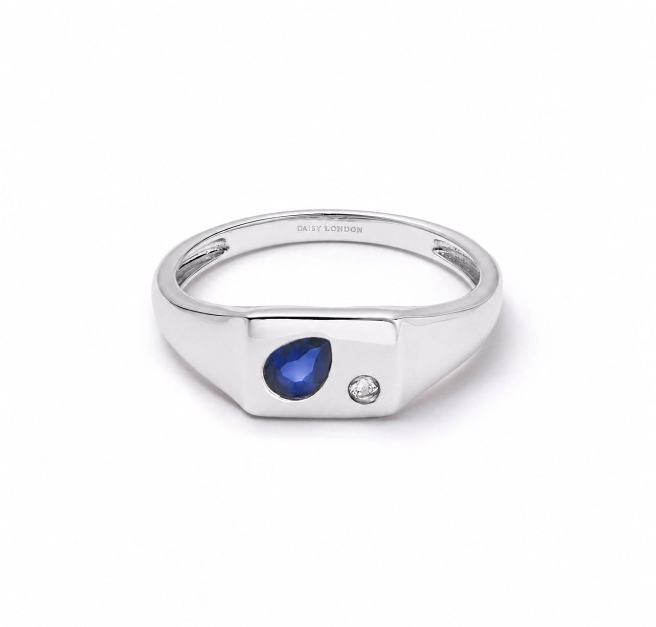 Estée Lalonde Birthstone Signet Ring Sterling Silver