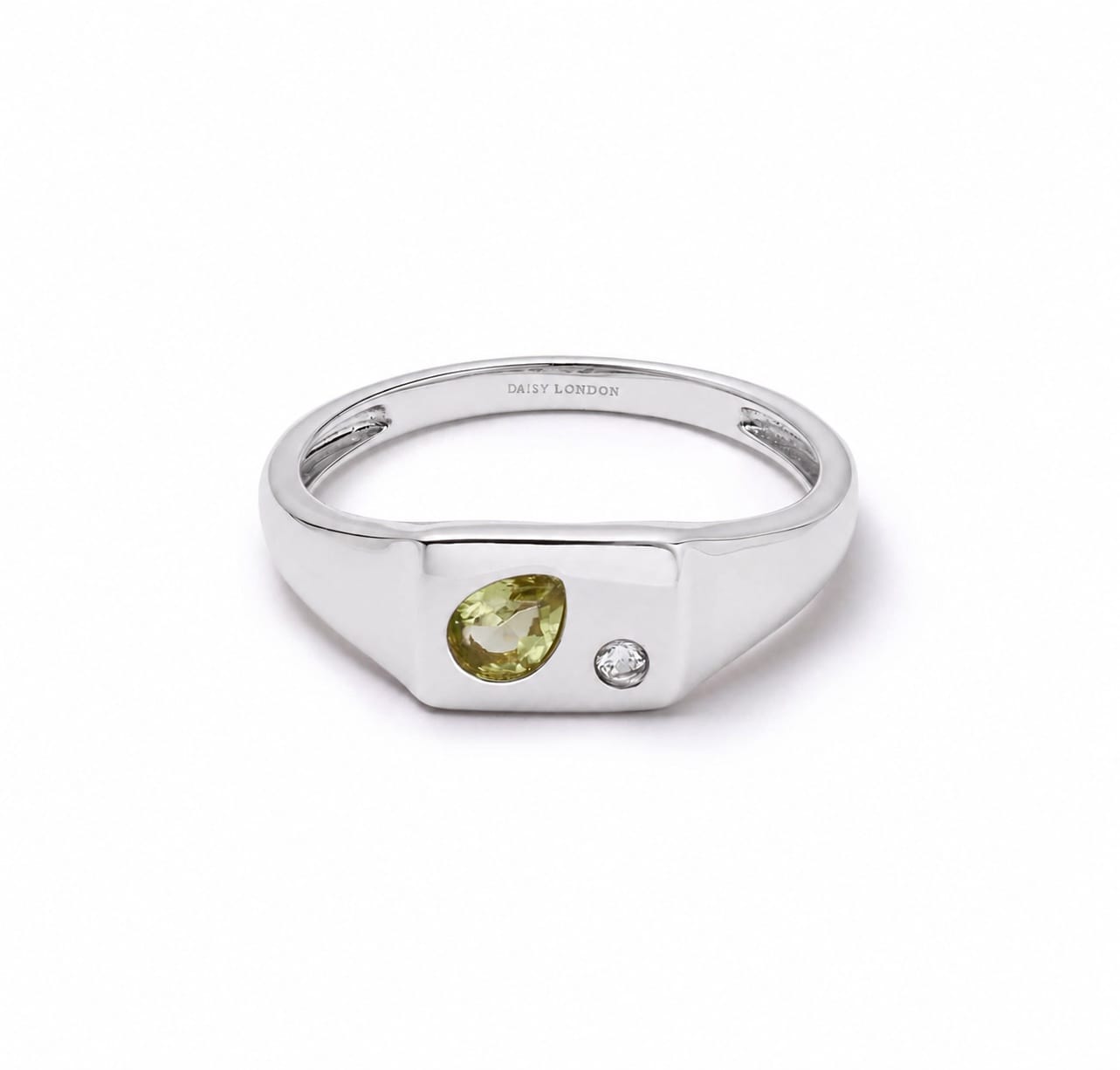 Estée Lalonde Birthstone Signet Ring Sterling Silver