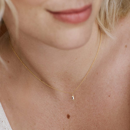 Estée Lalonde Fine Baguette Diamond Layering Set 14ct Solid Gold