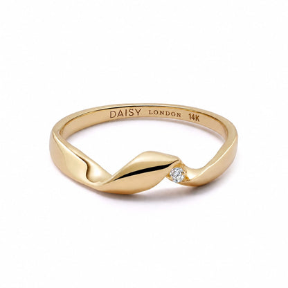 Estée Lalonde Fine Flow Diamond Ring 14ct Solid Gold