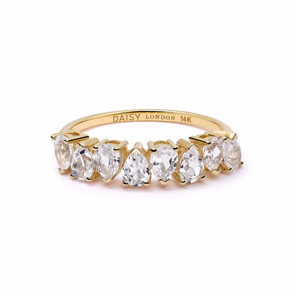 Estée Lalonde Fine Pear Sapphire Ring 14ct Solid Gold
