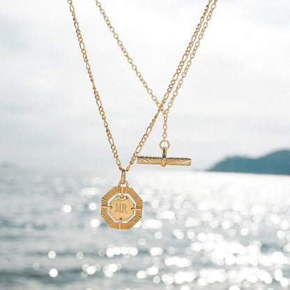 Estée Lalonde Modern Heirloom Necklace Layering Set 18ct Gold Plate