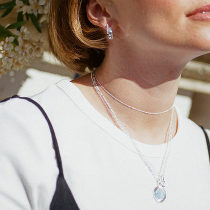 Estée Lalonde Octagonal Necklace Sterling Silver