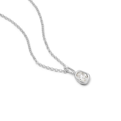 Estée Lalonde Sapphire Pendant Necklace Sterling Silver