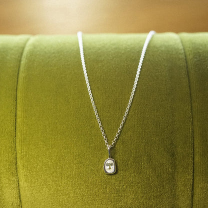 Estée Lalonde Sapphire Pendant Necklace Sterling Silver