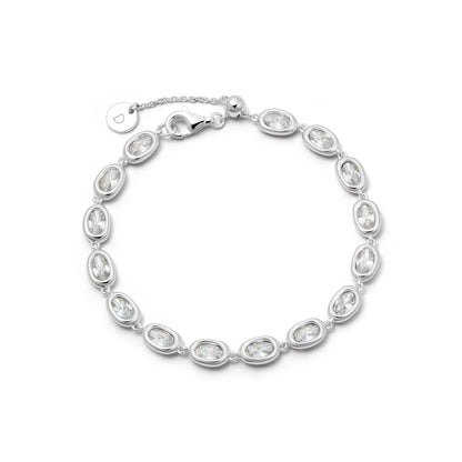 Estée Lalonde Sapphire Tennis Bracelet Sterling Silver