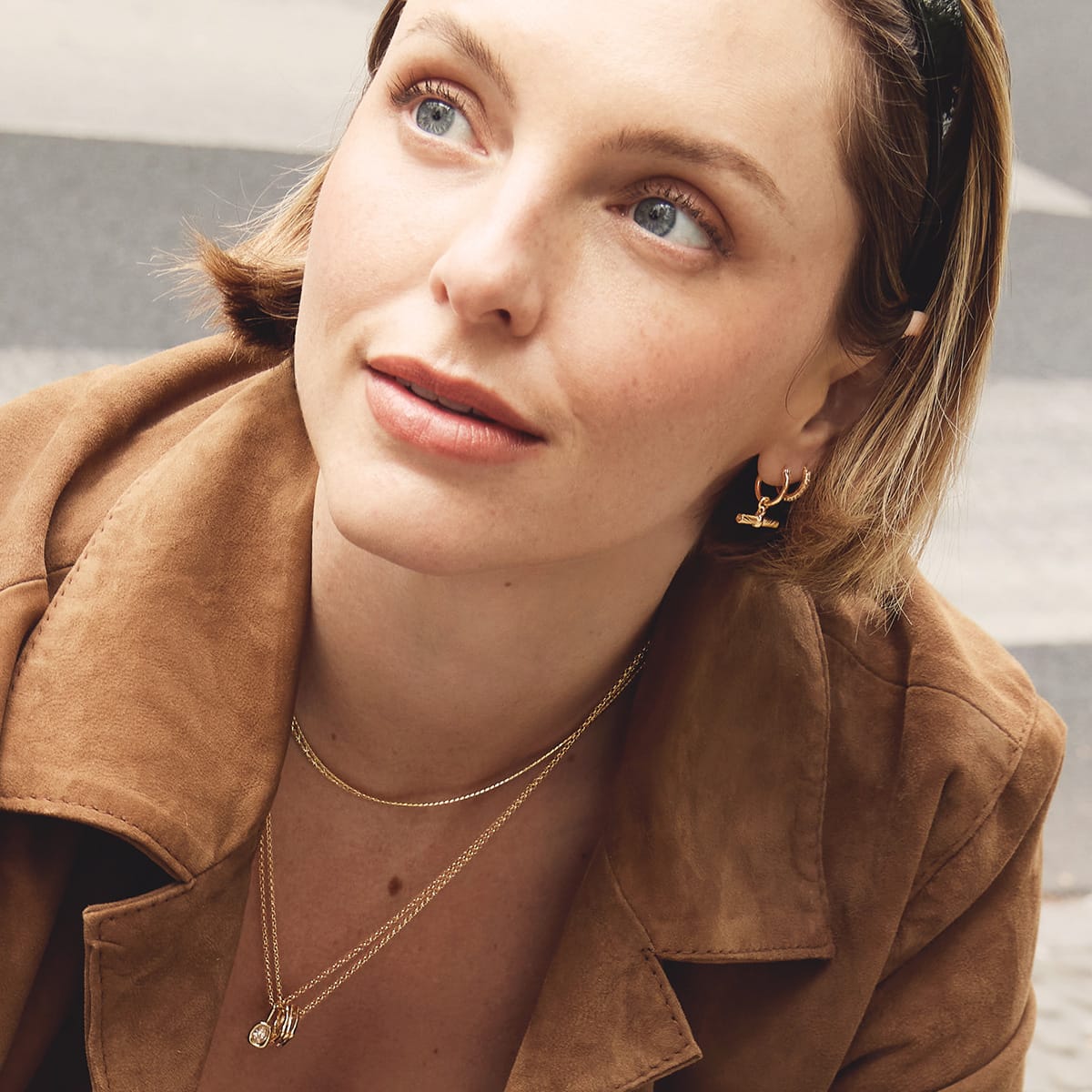 Estée Lalonde Short Snake Chain Necklace 18ct Gold Plate