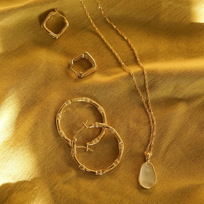 Estée Lalonde Sisterhood Hoop Earrings 18ct Gold Plate