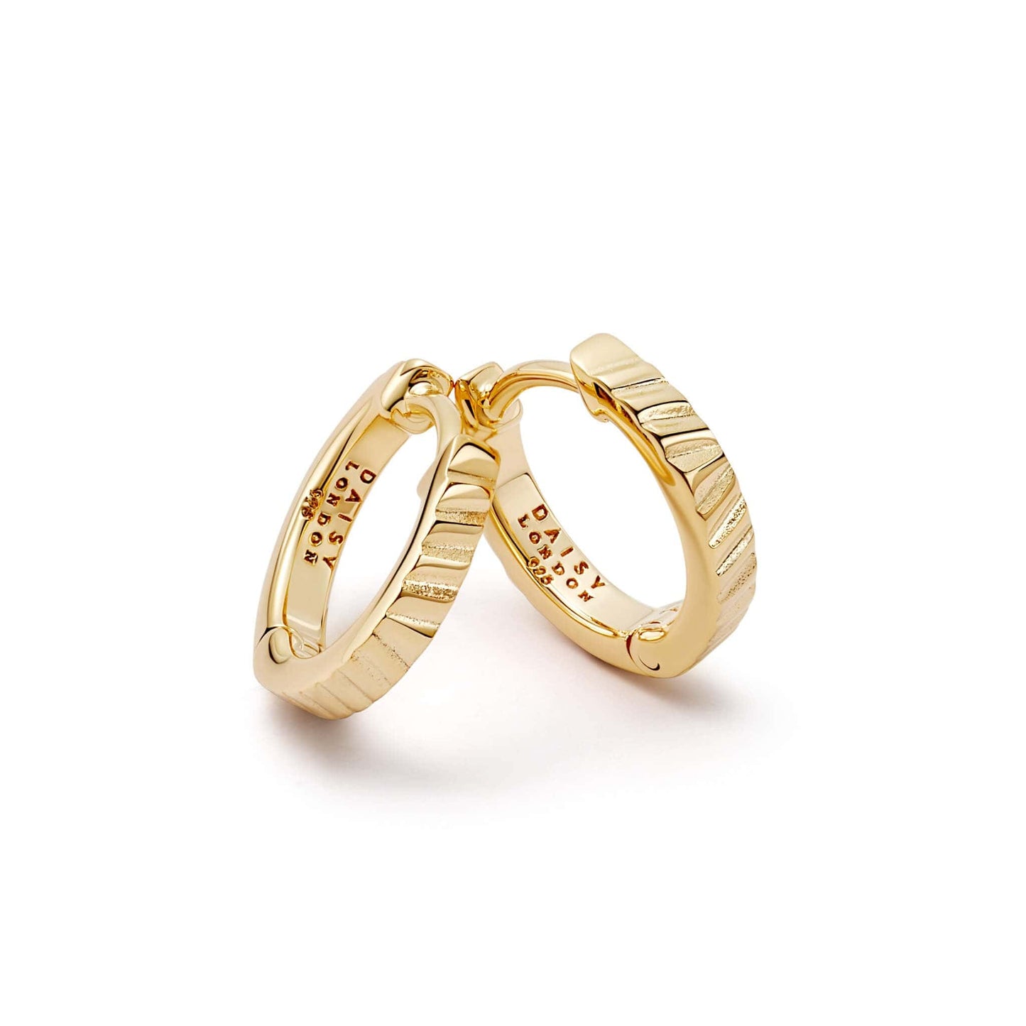 Estée Lalonde Sunburst Huggie Earrings 18ct Gold Plate