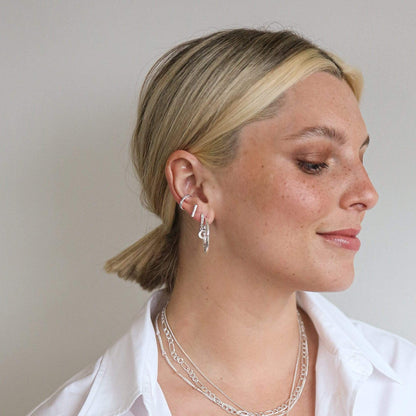 Estée Lalonde T Bar Stud Earrings Sterling Silver