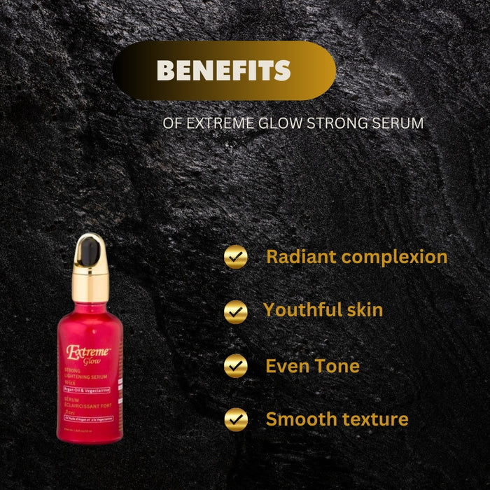 Extreme Glow Lotion Combo-1 (Body Wash 27oz + Glycerin 16.8oz + Lotion 16.8oz + Serum 1.66oz)
