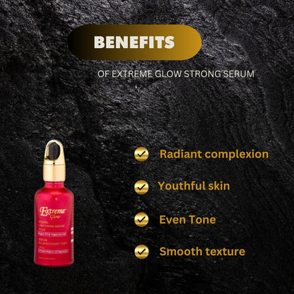 Extreme Glow Lotion Combo-1 (Body Wash 27oz + Glycerin 16.8oz + Lotion 16.8oz + Serum 1.66oz)