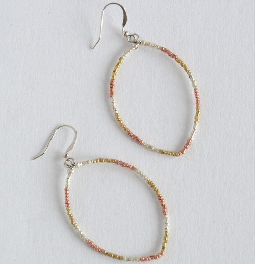 Fair Trade Colorful Bullet Casing Earring