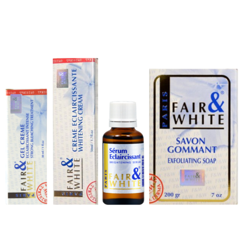 Fair & White Eclaircissant Brightening Serum, Gel Creme, Soap, Whitening Cream FAIR & WHITE ORIGINAL