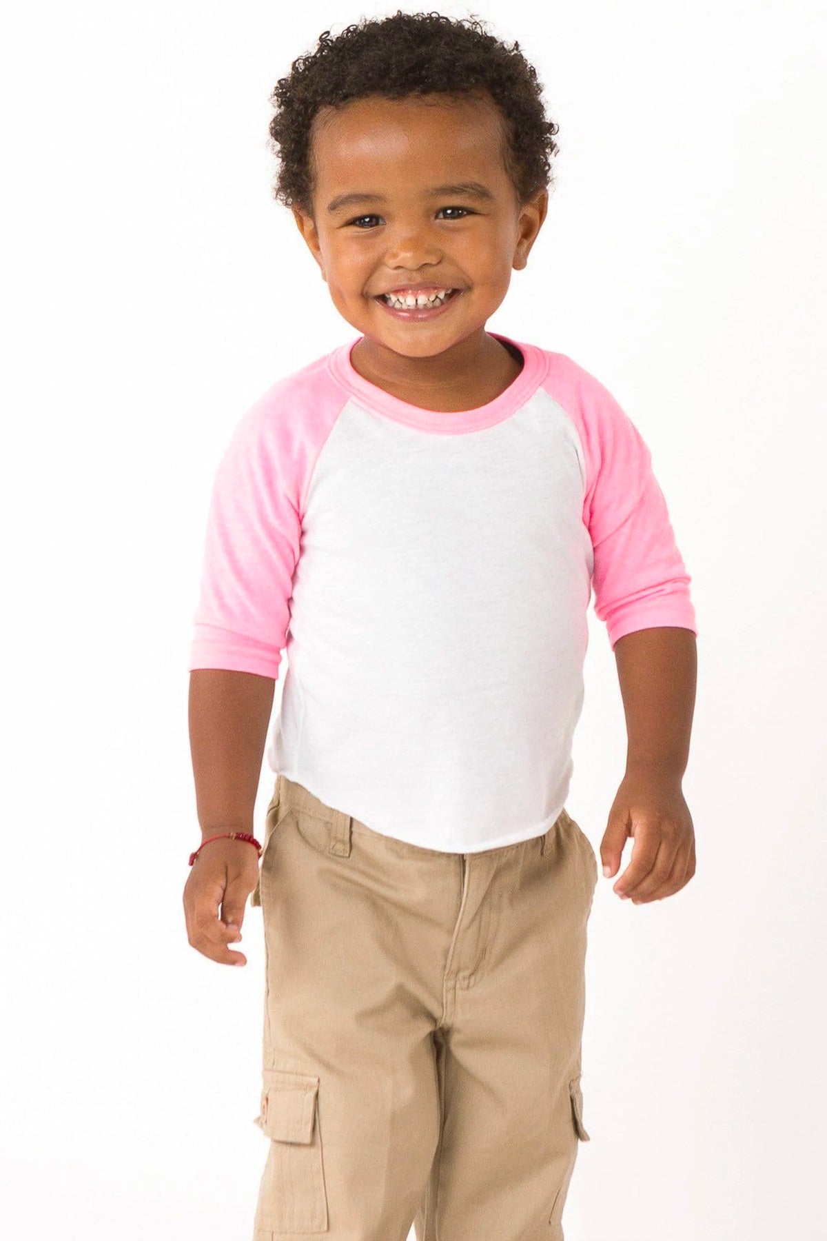 FF0053 - Infant 3/4 Sleeve Poly Cotton Raglan