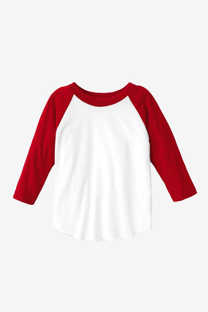 FF1053 - Toddler 3/4 Sleeve Poly Cotton Raglan